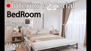  Live 2: Apply Material Bedroom in 3ds Max 2024 with V-Ray 7 | Step-by-Step Tutorial