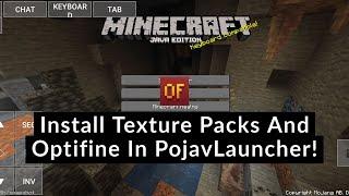 How To Install Texture Packs And Optifine In PojavLauncher 2021 (Minecraft Java On Android)