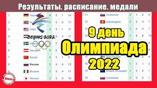 Олимпиаде 2022. Итоги 9 дня. Результаты. Расписание. Медальный зачёт. У России – полный комплект.