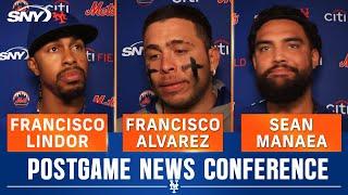 Francisco Alvarez talks back injury, Sean Manaea & Francisco Lindor on Mets loss to Milwaukee | SNY