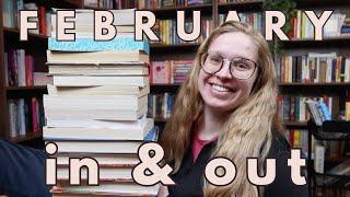 February IN & OUT || book haul and unhaul