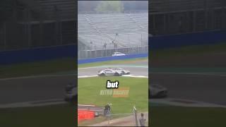 Porsche hits pagani on track #shorts