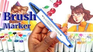 THE BEST CHEAPEST BRUSH MARKERS EVER! | Bianyo brush markers Affordable Markers