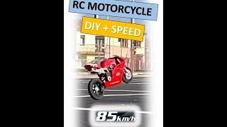 fast RC motorcycle DIY brushless