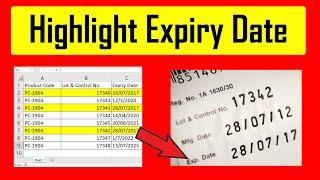 How To Identify Or Highlight Expired Dates In Excel