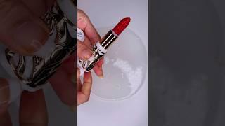 Gorgeous RED Lipstick Slime!#lipstickslime #lipstick #asmr #satisfying #shorts #shortvideo