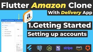 1.Setting Accounts - Amazon Clone | Flutter Ecommerce App with Backend | Flutter Ecommerce App