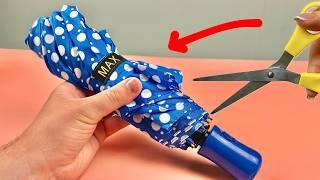 Don’t Throw Away Your Old Umbrellas UNTIL You Watch This Video! A smart seamstress taught