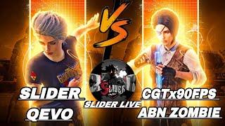 SLIDER  & QEVO  vs 90 FPS  & ABN ZOMBIE |سلایدر و کیفو ضد تسعین فریم و زومبي|epic room 