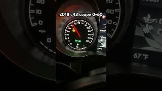 My 2018 c43 coupe 0-60 time #amg #c43 #benz #mercedes #race