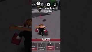 Easy combo for hero hunter #saitamabattlegrounds #roblox #gaming @Master-X341