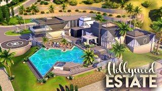 HOLLYWOOD ESTATE || 4 Bdr + 4 Bth Luxury Estate || The Sims 4: CC Speed Build