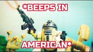 R2D2 Uses REAL Guns | LEGO Stop Motion Film