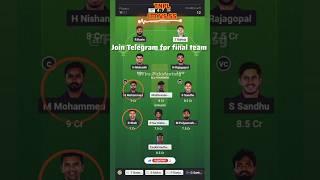ITT VS SS DREAM 11 TEAM| DREAM 11 TEAM PREDICTION #cricket #tnpl  #dream11prediction  #shorts