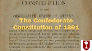 The Confederate Constitution of 1861