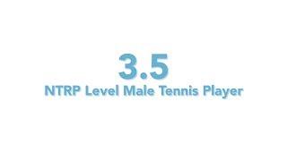 USTA National Tennis Rating Program: 3.5 NTRP level - Male tennis player