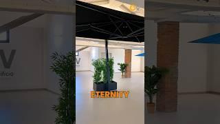  Eternity: ombrellone a braccio laterale, girevole a 360°! ️ #ombrellone #outdoor #garden #horeca