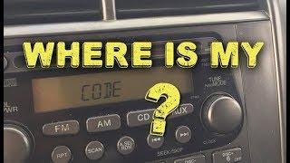 How to Find the Radio Code - Honda Element