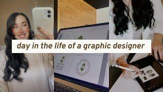 DAY IN THE LIFE OF A GRAPHIC DESIGNER | edit a logo design with me