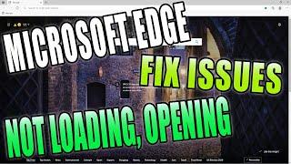 How To FIX Microsoft Edge Not Opening, Loading & Cursor Flickering Issues Tutorial