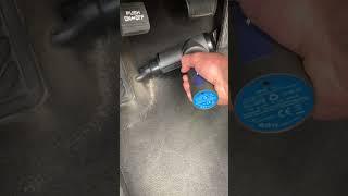 How to Get dirt out of car floor carpet. Life and detailing hack! Using massage gun!