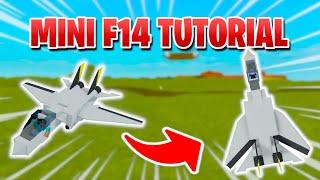 MINI F14 TOMCAT TUTORIAL in PLANE CRAZY ROBLOX *EASY*