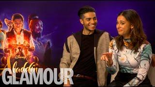 Aladdin's Naomi Scott & Mena Massoud's dating advice: "Smash his serpent"