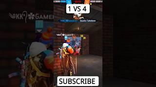 1 VS 4 wait and watch| kkgamer shorts video #gamingvideos #shorts