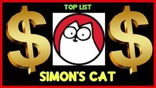 How much does Simon's Cat make on YouTube 2016