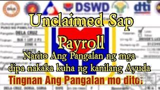 Sap Masterlist Waitlisted Beneficiaries (Unclaimed PAY Roll)