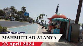 Mahmutlar Street Tour ! Mahmutlar Beach Tour ! Alanya Mahmutlar ! Alanya Turkey !