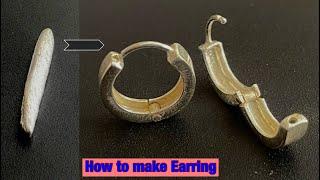 Folding Silver Earring Making | How Silver Earring is made