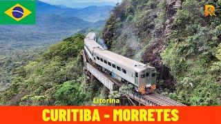 Cab Ride Curitiba - Morretes (Serra Verde Express, Brazil) October 2024 - train driver's view in 4K