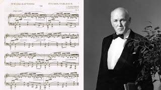 Sviatoslav Richter – Rachmaninoff Études-Tableaux op. 39 nos. 1, 2, 3, 4, 7, 9 (with score)