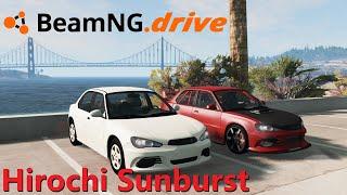 Beamng drive : Hirochi Sunburst в базовой комплектации - тест драйв