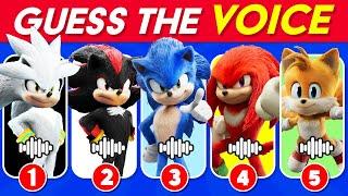 Guess The Sonic The Hedgehog 3 Characters by Voice  Sonic 3 Trailer 2 Movie Quiz | fastQuiz