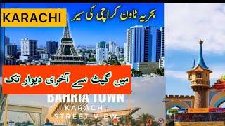 Start to End Scenic Ride Bahria Town Karachi | Jinnah Avenue | Relaxing Drive Video | Pakistan | 4K