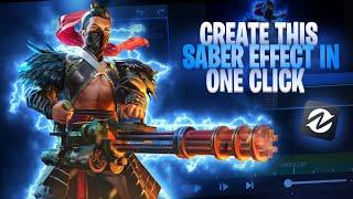 HOW TO MAKE SABER EFFECT IN JUST ONE CLICK | NODEVIDEO | tutorial ~ montage tutorial | MILAN GFX O