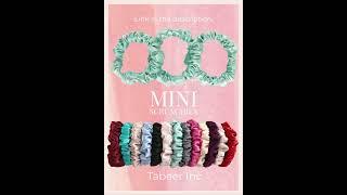 Mini satin silk skinny hair scrunchies #youtubeshorts #youtube #ytshorts