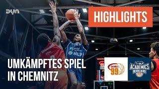 Highlights: NINERS Chemnitz - MLP Academics Heidelberg (Saison 2024/25) | easyCredit BBL