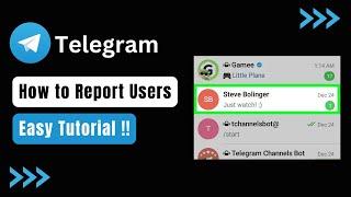 How to Report Users on Telegram !