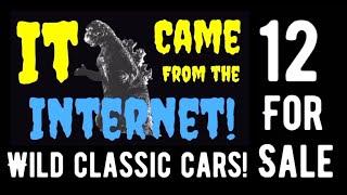 IT CAME FROM THE INTERNET! WOULD YOU OWN THESE? 12 WILD COOL CLASSIC CARS FOR SALE!
