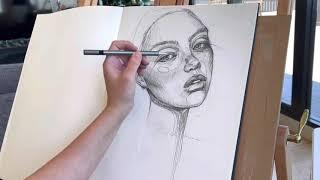 Drawing Portrait With Polina Bright