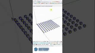 SketchUp meets ChatGPT: Creating a Colorful Cube Grid