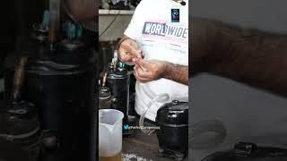 Rotary compressor oil charging#shorts