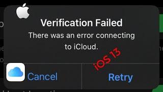 How to Fix Verification Failed There was an Error Connecting to iCloud error on iPhone in iOS 14