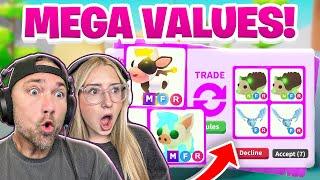 Cammy Makes a HUGE MISTAKE When Trading the NEW MEGA Pets! Adopt Me!