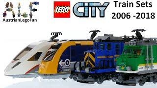 Lego City Train Sets 2006 - 2018 Compilation - Lego Speed Build Review