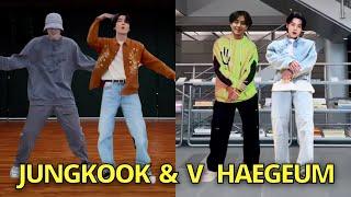 OMG Jungkook & Taehyung Haegeum Tiktok Dance Challenge with Suga BTS Agust D Jimin weverse live rm v