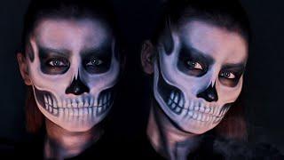 ЧЕРЕП Грим на Хэллоуин | SKULL Halloween Transformation